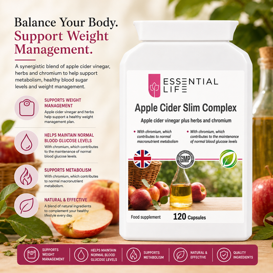 Apple Cider Vinegar Capsules | Apple Vinegar Wellness Capsules | Essential Life - Essential Life