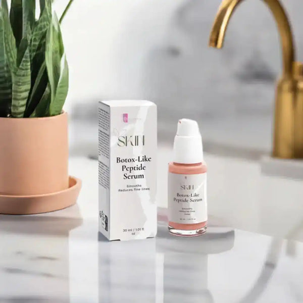 Skin serum bottle and box.
