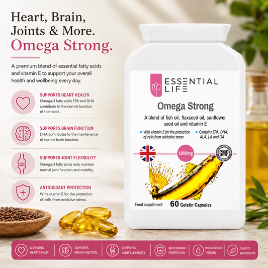 Omega 3 6 9 Supplement | Omega Strong Vital Boost | Essential Life - Essential Life