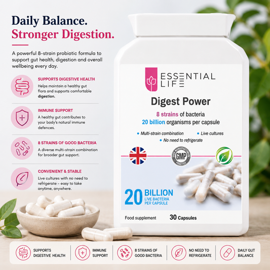 Multi-Strain Probiotic Supplement | Gut Health Boost Probiotics | Essential Life