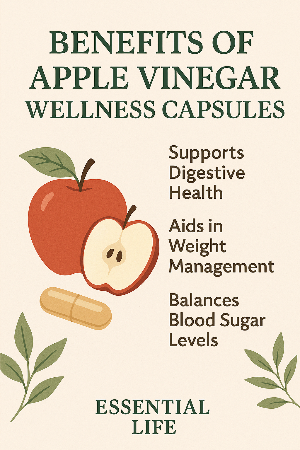 Apple Vinegar Wellness Capsules.