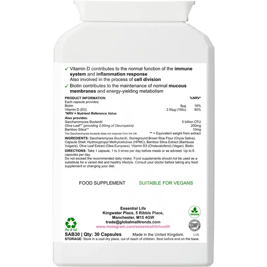 Calm & Strong Yeast Capsules.