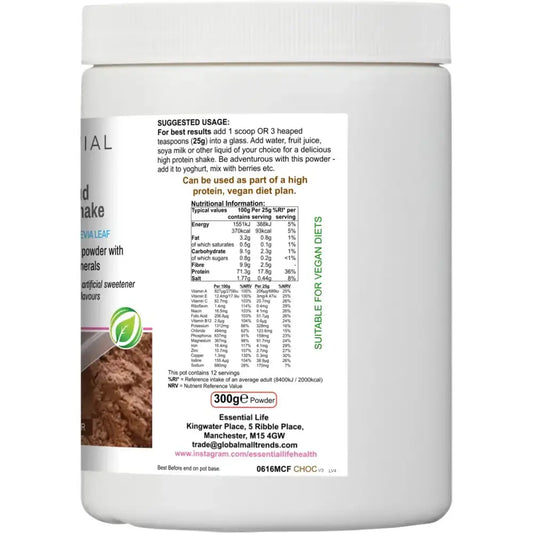 Choco Bliss Vegan Shake.