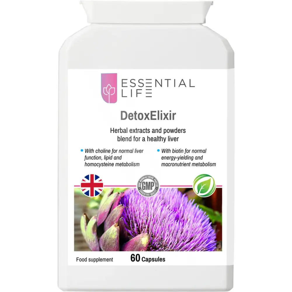 DetoxElixir for Liver Function and Healthy Lipid Metabolism Support - Vitamins & Supplements