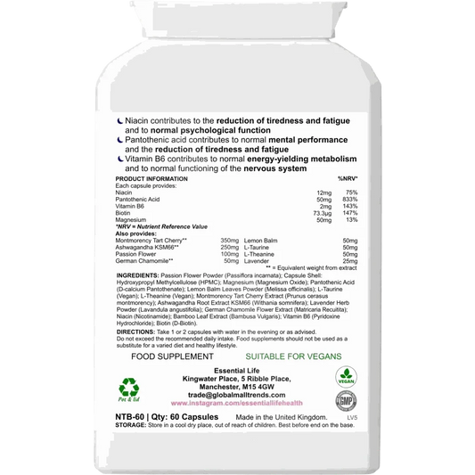 Dreamy Restless Nights Sleep Formula Essential Life for Restful Sleep
