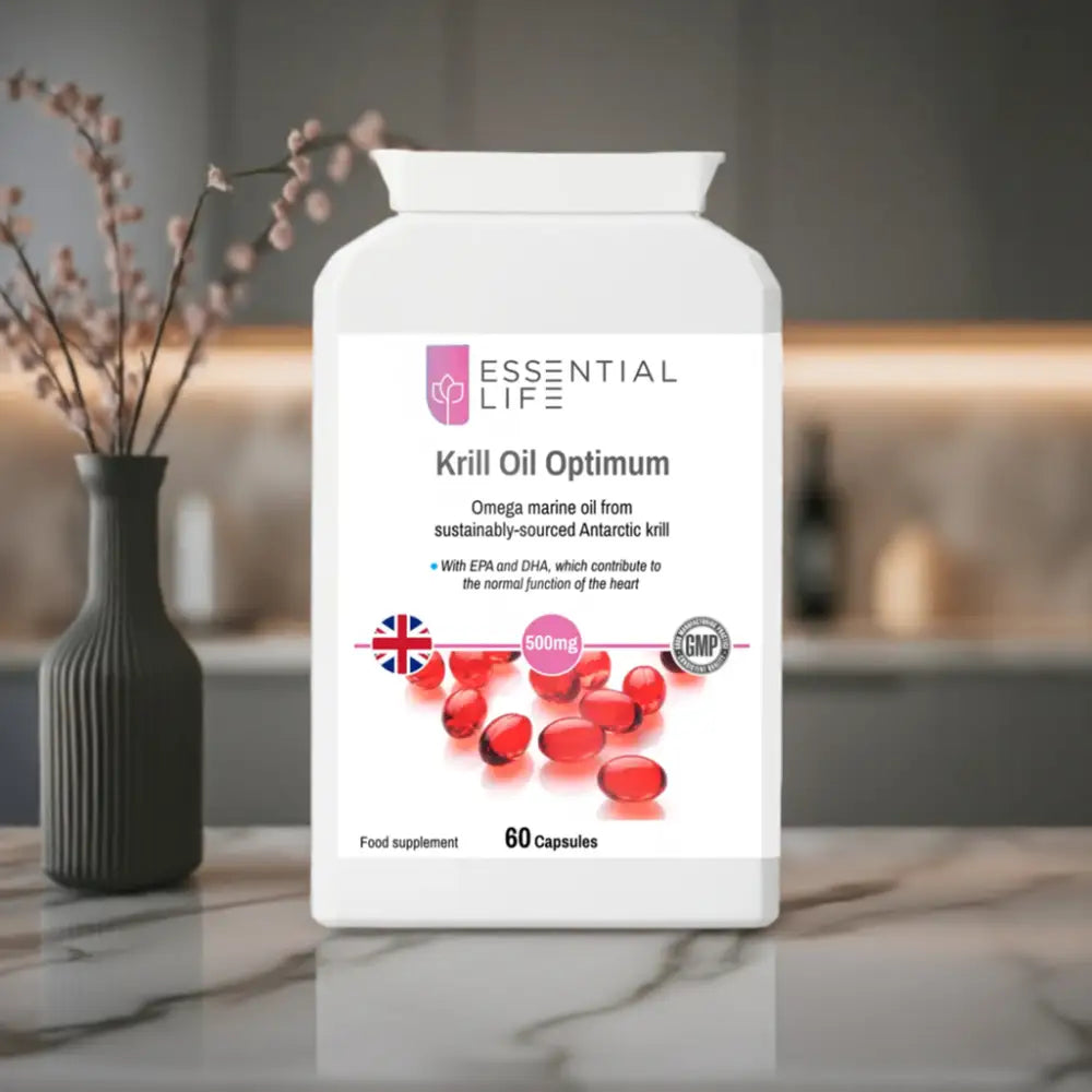 Essential Life Antarctic Krill Oil for Omega-3 EPA and DHA - Vitamins & Supplements