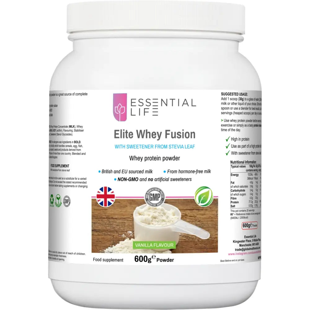 Essential Life Elite Whey Fusion Vanilla Protein Powder Shake - Meal Shakes