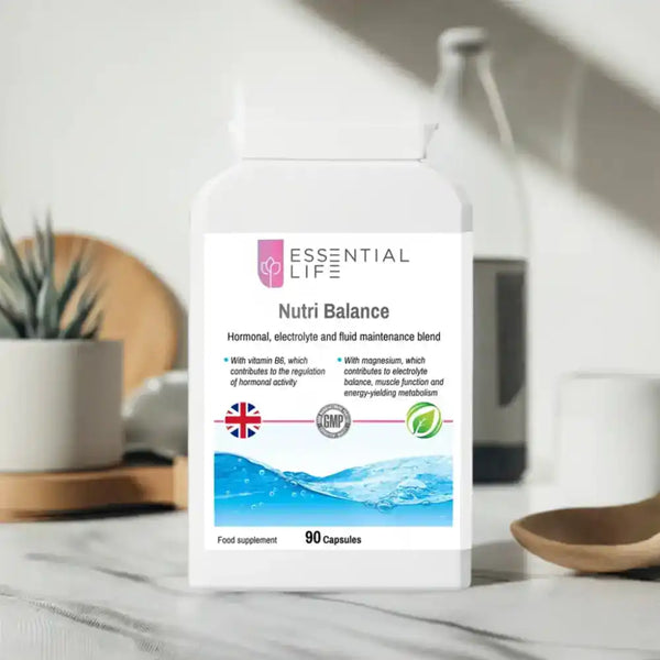 Nutri Balance hormonal supplement bottle.